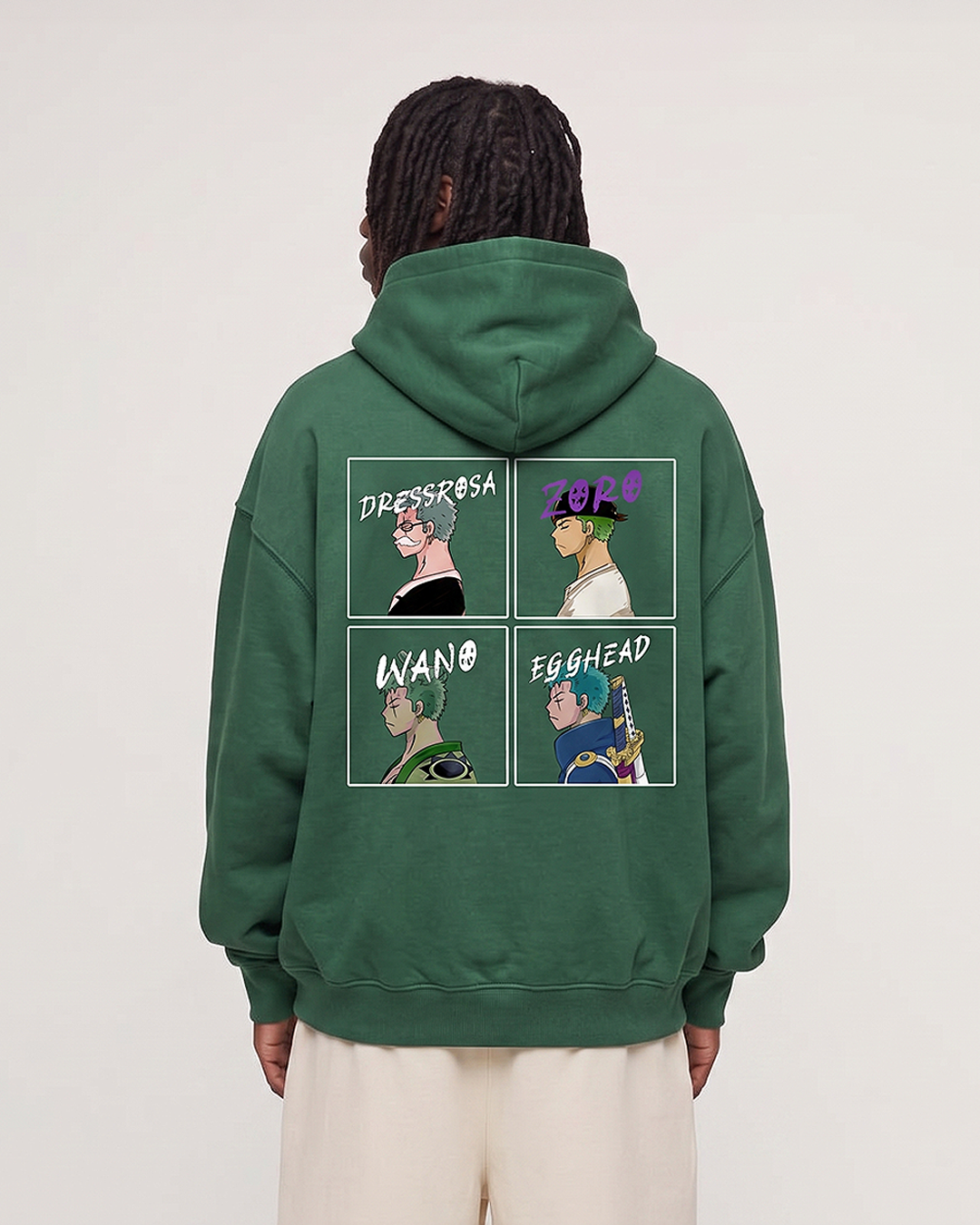 Zoro 4-Panel Eden Green Hoodie