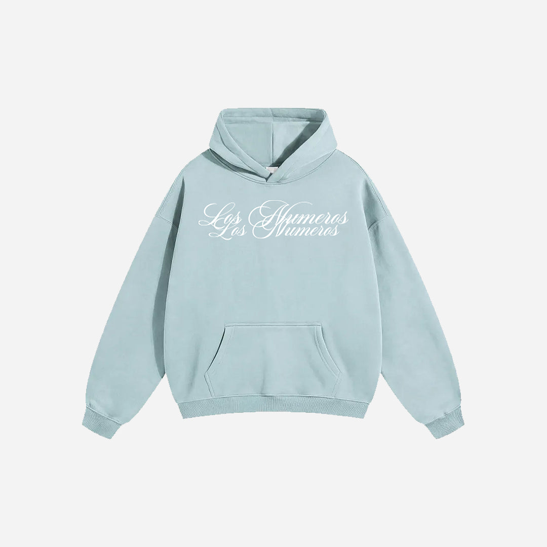 Los Numeros 6 Baby Blue Hoodie