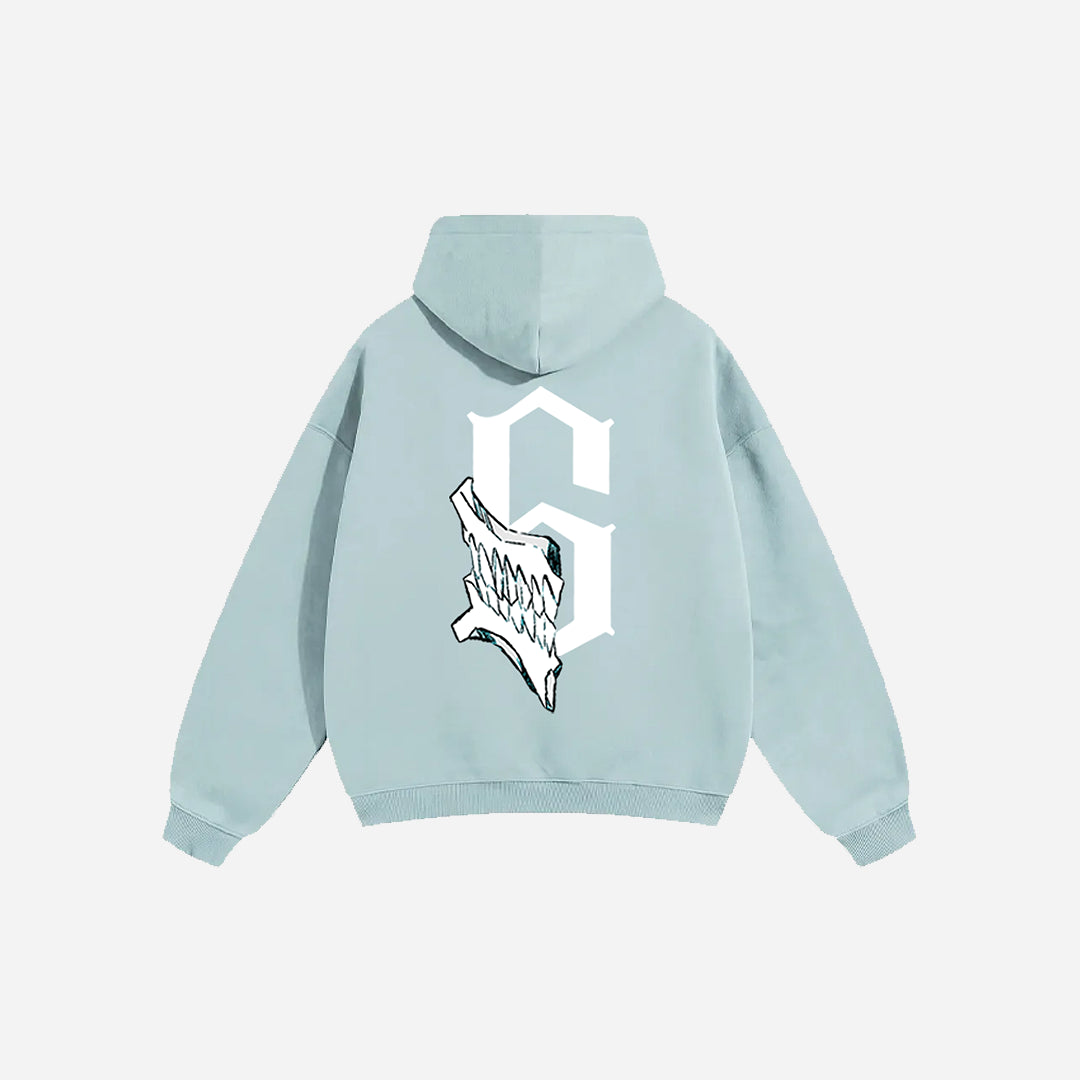 Los Numeros 6 Baby Blue Hoodie